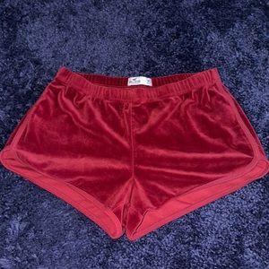 Hollister womens velvet shorts size medium
